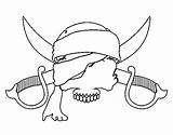 Pirate Symbol Coloring Coloringcrew Pirates sketch template