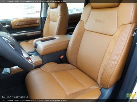 edition blackbrown interior front seat    toyota tundra