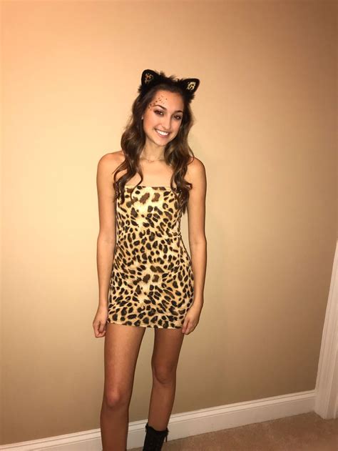 Cheetah Costume Mini Dress Summer Dresses Cheetah Halloween Costume