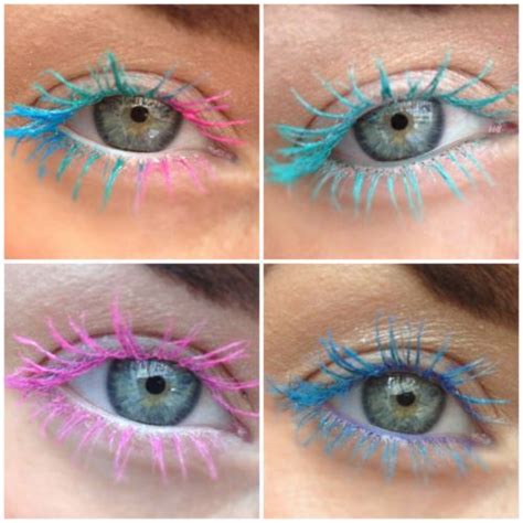 trend color lashes make up hautpflege color lashes colorful mascara