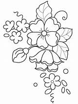 Embroidery Patterns Flower Designs Drawing Flowers Coloring Digi Painting Simple Colouring Pattern Printable Freebies Stamps Sylvia Zet Digital Brush Pages sketch template