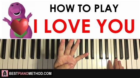 How To Play Barney I Love You Song Piano Tutorial Lesson Youtube