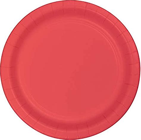 coral party plates creative converting dinner plates  coral