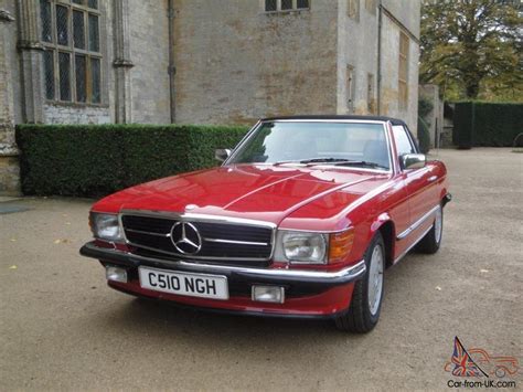 1985 Classic Mercedes 280sl Red Sports Convertible