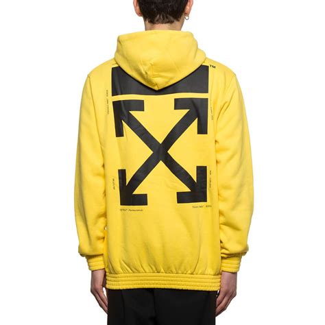 hands hoodie   ss  white  virgil abloh collection  yellow  white shop