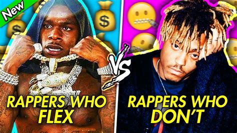 rappers who flex vs rappers who don t flex youtube