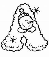 Lettre Natalizio Abecedario Stampare Colorear Moldes Party Snowmen Homecoming Prom Fonts sketch template