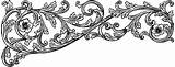 Flourish Clipart Victorian Vintage Flourishes Royalty Transparent Webstockreview Library sketch template