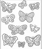 Coloring Pages Butterfly Colouring Easy Printable Template Kids Patterns Sheets Doverpublications sketch template