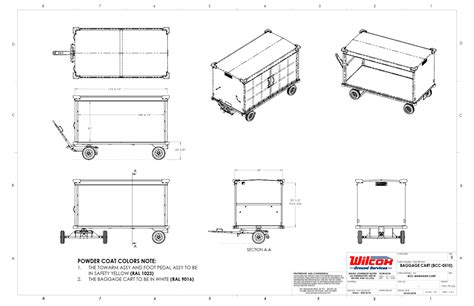 open steel baggage carts