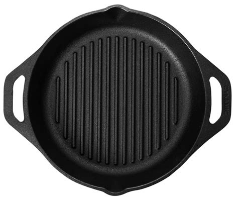 dynamic cookwares black cast iron  grill pan  cooking size