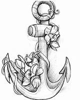 Anchor Tattoo Flowers Drawing Tattoos Deviantart Stencil Designs Forever Lost Never Again Found Time Anchors Stats Downloads Templates sketch template
