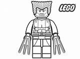 Lego Coloring Pages Superhero Wolverine Marvel Printable Kids Color Print Comments Template sketch template
