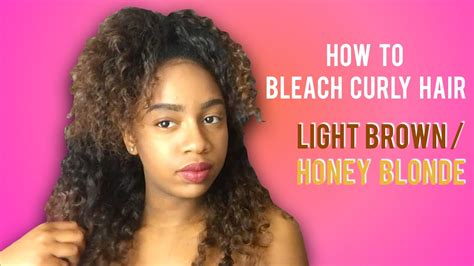 How To Bleach Curly Hair Light Brown Honey Blonde