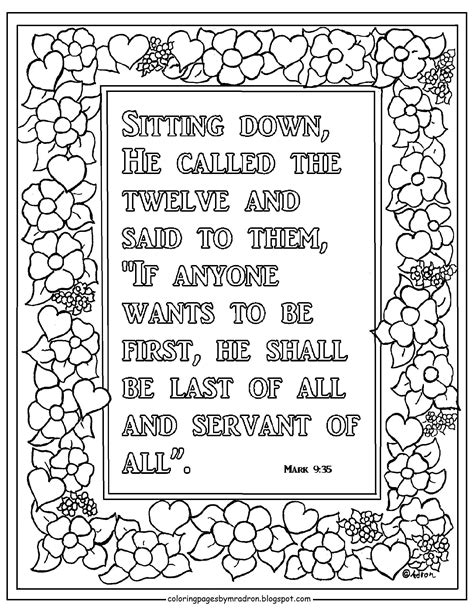 mark  print  color bible verse page bible coloring pages