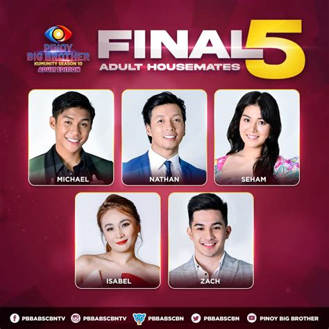 pbb adult kumunity final 5 now complete