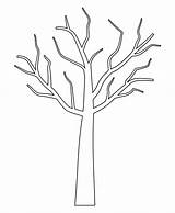 Tree Template Branches Trunk Printable Pattern Coloring Printablee Via sketch template