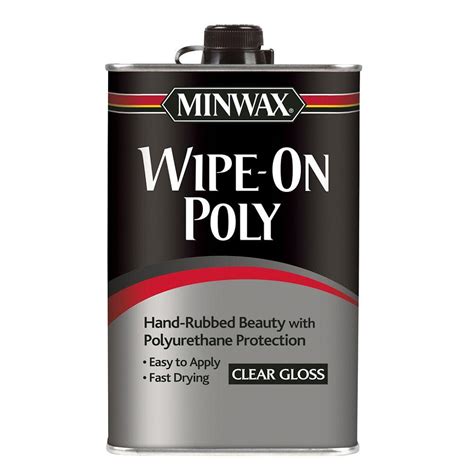 minwax  pt wipe  poly clear gloss   home depot
