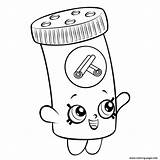 Shopkins Coloring Pages Lippy Lips Getcolorings sketch template