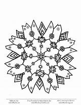 Snowflake Coloring Pages Drawing Christmas Bow Printable Kids Simple Getdrawings Silhouette Adults Quality High Preschoolers Color Clip Clipart Getcolorings Library sketch template