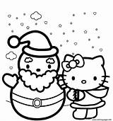 Coloring Winter Kitty Pages Hello Themed Printable Color Print Kids Getcolorings sketch template