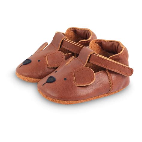 spark leather slippers cognac donsje shoes baby