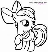 Pony Little Pages Coloring Cutie Crusaders Mark Getcolorings Apple sketch template