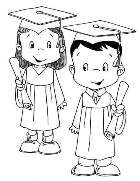 printable preschool graduation coloring pages