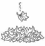 Coloring Leaf Pages Fall Printable Leaves Kids Autumn sketch template