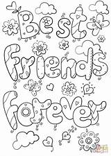 Bff Coloring Pages Friends Printable Logo sketch template