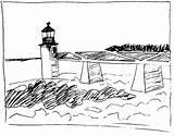 Lighthouse Coloring Pages Printable Kids Line Library Bestcoloringpagesforkids sketch template