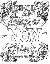 Coloring Isaiah Things Pages Colouring 43 19 Printable Color Victory Road Behold Newness Bible Make Verse Sheets Getcolorings Getdrawings Restful sketch template