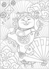 Neko Maneki Coloriage Tubbs Magnifique Justcolor Coloriages Template Joyeux sketch template