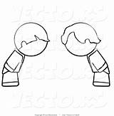 Bowing Clipart Coloring Vector Boys Outlined Blanchette Leo Boy Clipground sketch template