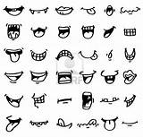 Cartoon Mouth Draw Drawing Funny Smile Faces Doodle Mouths Visit Easy Smiling Cute Drawings Lips sketch template