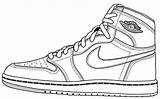 Jordan Coloring Pages Shoes Air Drawing Shoe Outline Sneakers Vans Nike Jordans Printable Retro Color Print Getcolorings Template Outlines Learn sketch template