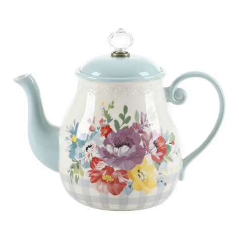 The Pioneer Woman Sweet Romance Blossom 1 48 Quart Tea Pot