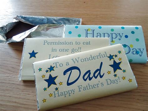 father s day personalised chocolate bar by tailored chocolates and