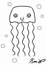 Coloring Jellyfish Pages Spongebob Jelly Fish Drawing Getdrawings Cute Outline Library Clipart Getcolorings Popular Cartoon sketch template