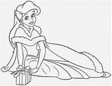 Coloring Ariel Mermaid Little Pages Printable Princess Disney Christmas Filminspector sketch template