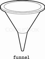 Funnel Drawing Outline Getdrawings Vector Colourbox sketch template