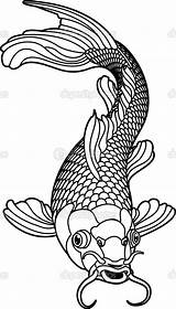 Koi Fish Coloring Getcolorings Pages Printable Carp Detailed sketch template