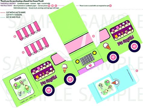 ice cream truck template paper bug flickr
