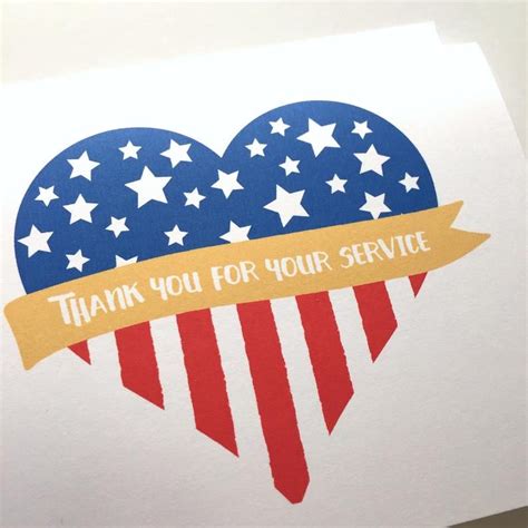 patriotic card     service veterans day etsy