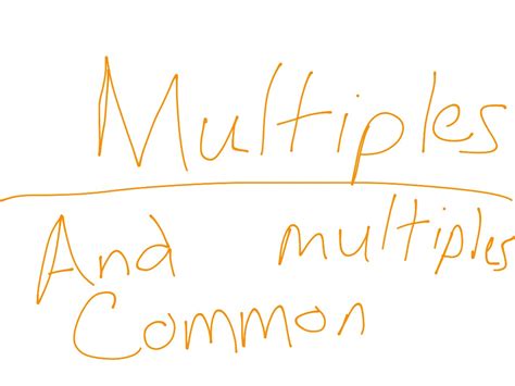 common multiple   multiple math elementary math showme