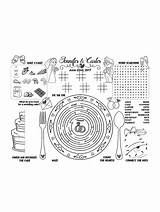 Printable Kids Activities Wedding Busy Keep Reception Printables Paper Activity Coloring Games Table Placemats Theknot Color Bridal Shower Annie Shop sketch template