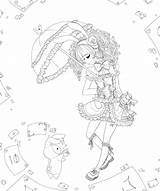 Lolita Rainbows Shappo Lineart sketch template