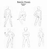 Poses Drawing Male Reference Basic Deviantart Anime Sketch Guy Body Base Forward Drawings sketch template