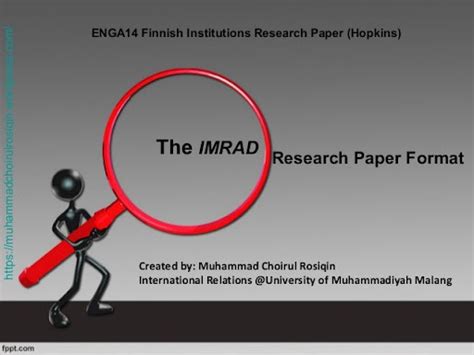 imrad introduction examples  imrad format research paper