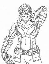 Nightwing Asa Noturna Heróis sketch template